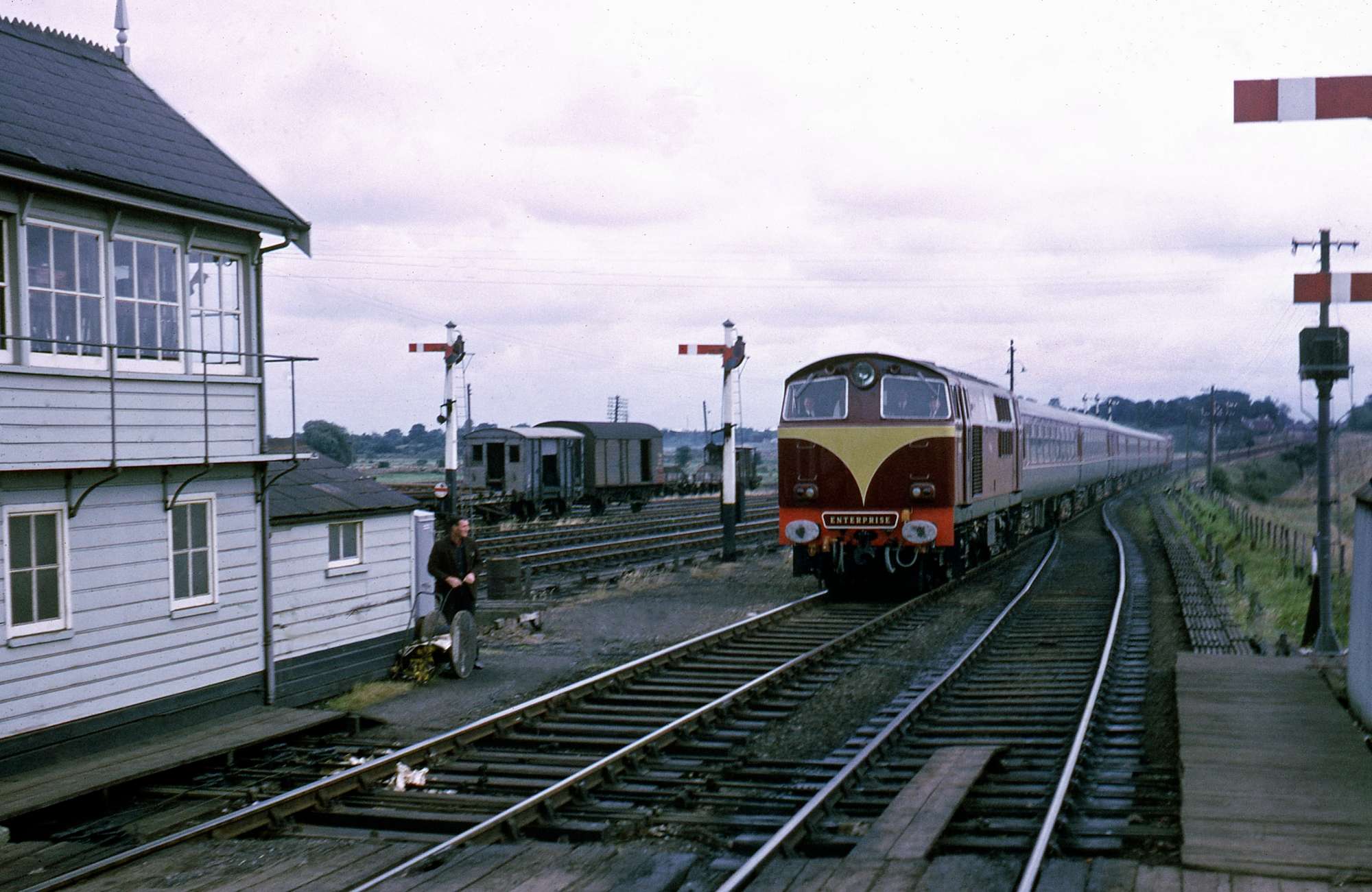 A photo from 1970 showing an Enterprise train