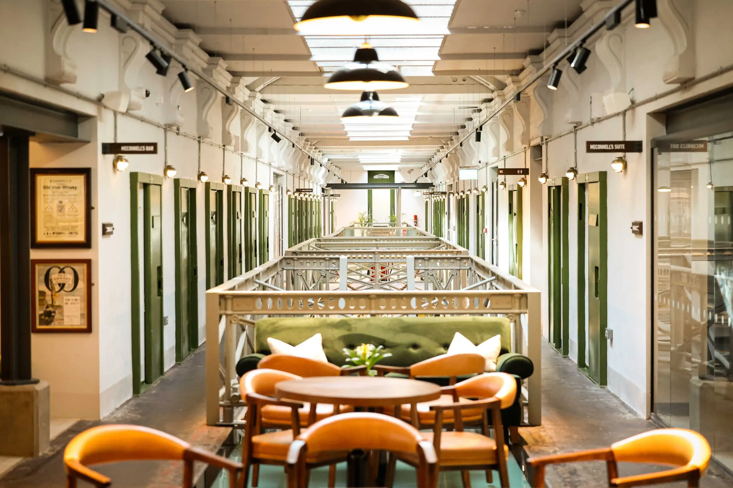 A photo of the second floor of McConnell's Distillery