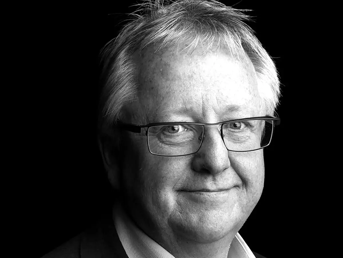 A photo of Professor Michael Alcorn, composer and founder of the Sonic Arts Research Centre