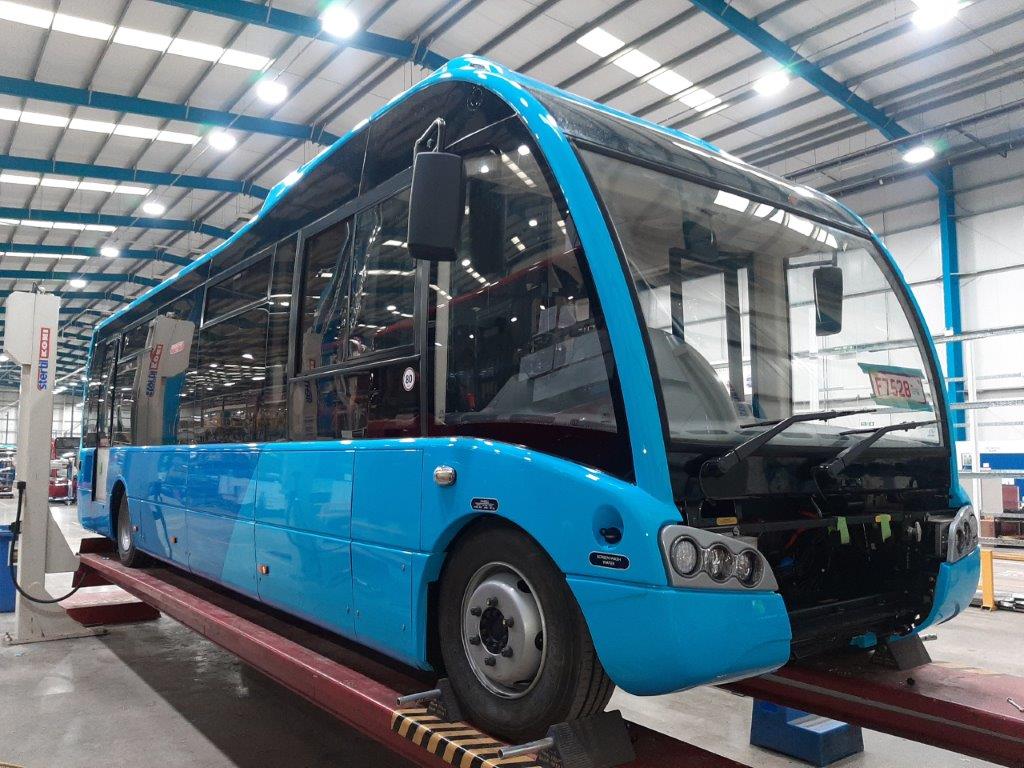 A new zero emissions bus under construction